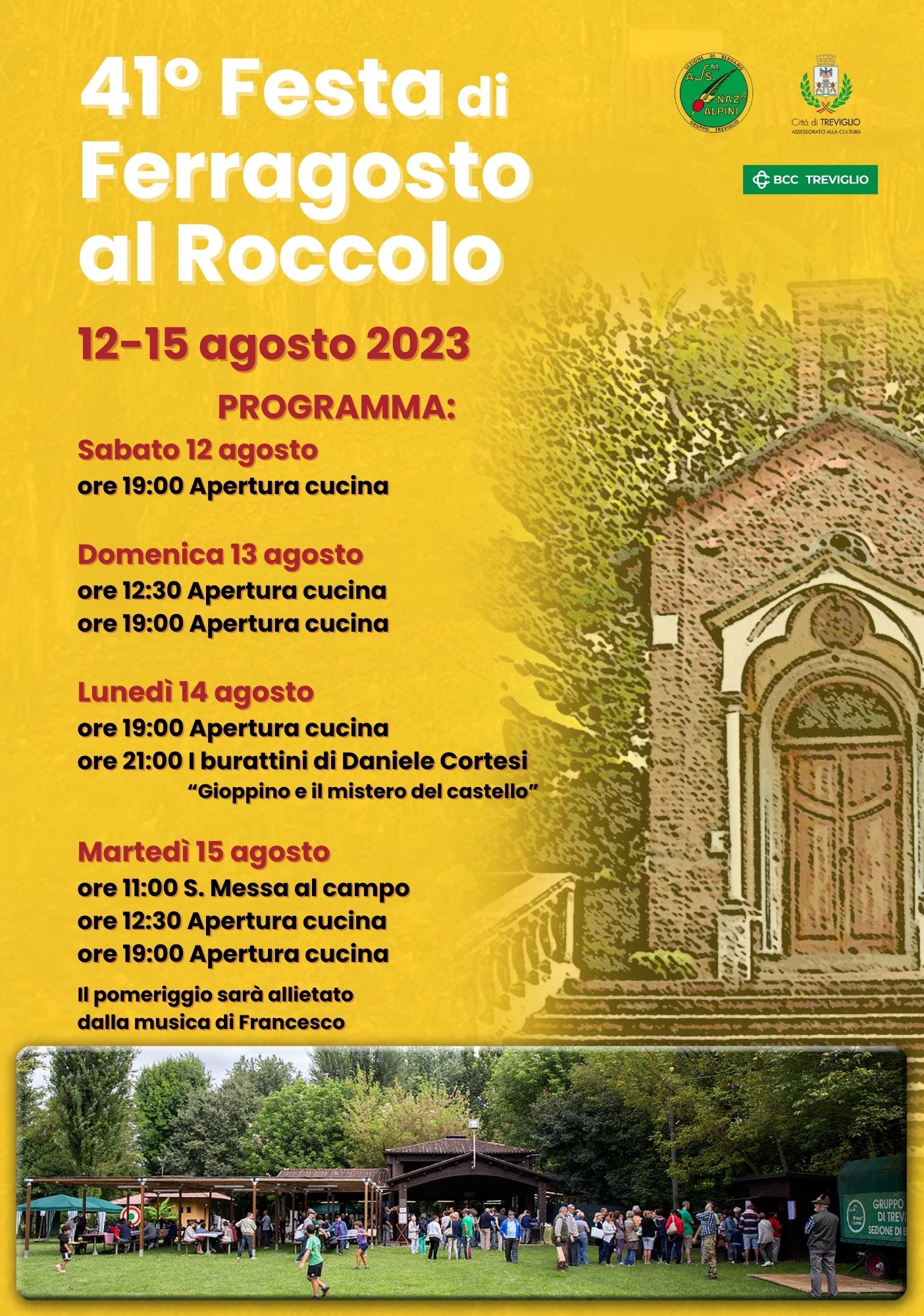 Festa Ferragosto Roccolo 2023